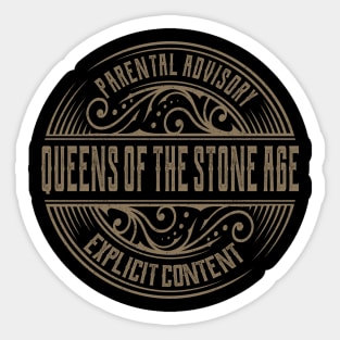 queens of the stone age vintage ornament Sticker